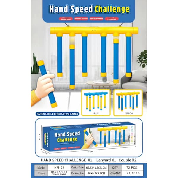 Falling Branch Reaction Training Game for Kids, Hand-Eye Coordination and Reflex Training Toy, Yellow, 1-Pack Yellow with remote control Yellow with remote control 1-pack