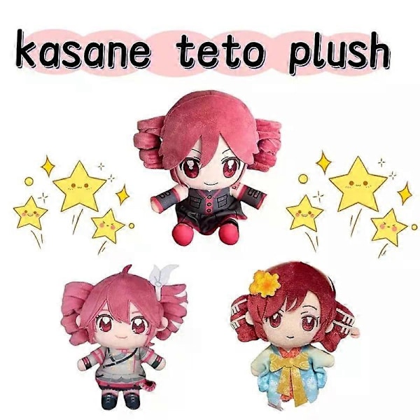 20 cm Kasane Teto pehmonukke anime cosplay pehmeä täytetty lelu syntymäpäivälahja faneille[ZHE] Kasane Teto Flower 20cm