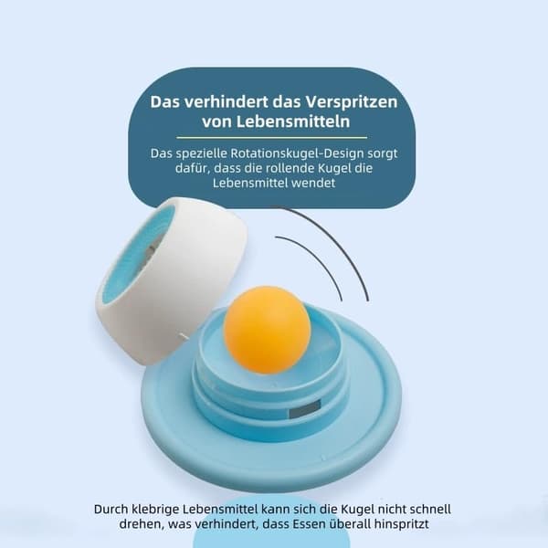 Interaktiv hund- och kattleksak & Slow Feeder-boll Blue (Dog)