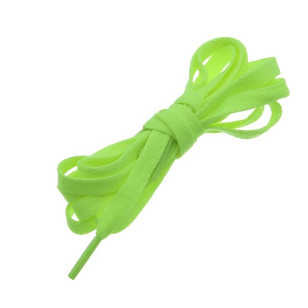 Shoelaces - Neon Green - Flat [120 cm] Lime Green