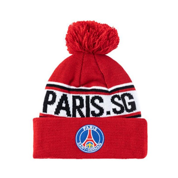 Paris Saint-Germain Rød Strikket Fodboldklubhue Paris Saint-Germain Red