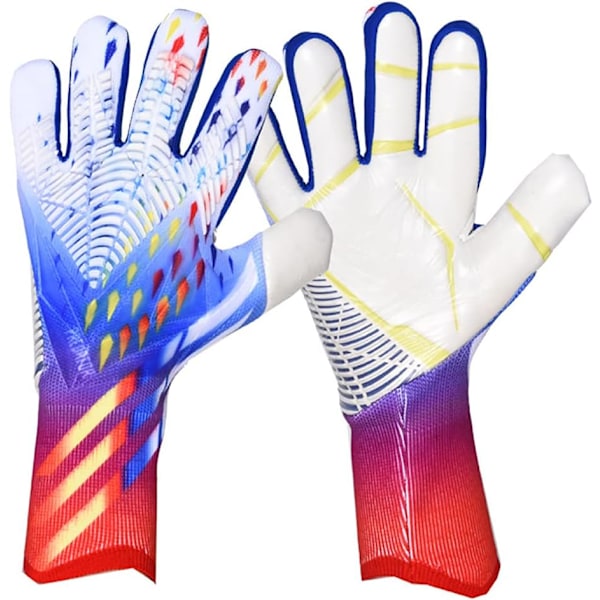Målvaktshandskar Fotbollshandskar för ungdomar, professionella fotbollshandskar i latex för män med fingerskydd för träningsmatcher TO TO Size7