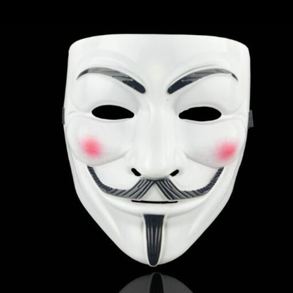 V för Vendetta Halloween-masker för festkläder White