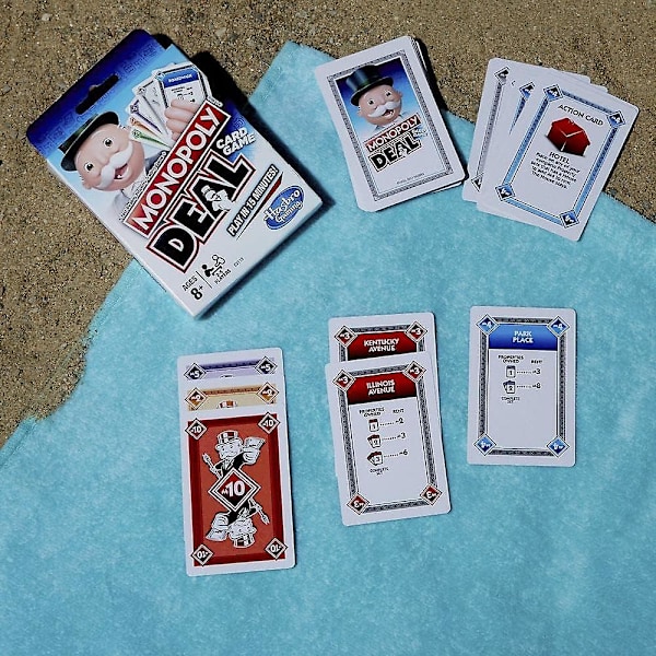 Monopoly Deal Snabbt kortspel för familjer, barn från 8 år och 2–5 spelare Pusselspel för att stärka vänskapen