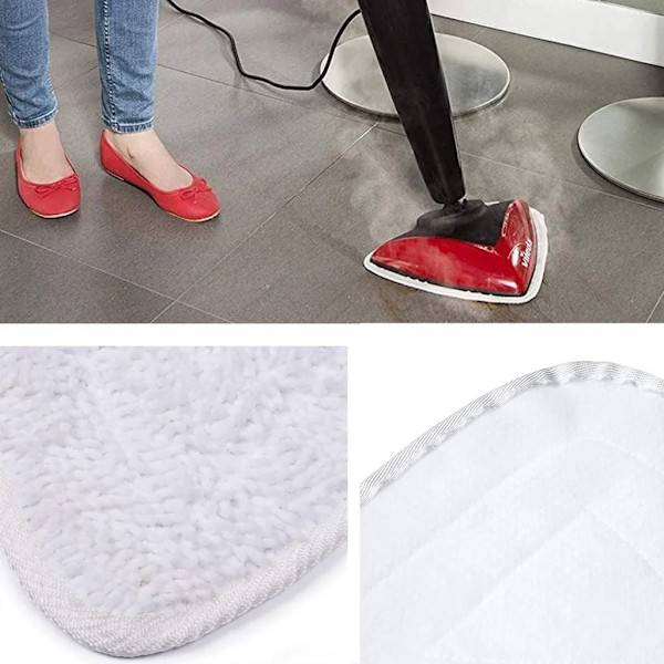 6 kpl Vileda Steam Cleaner -höyrymoppien varaosakansi - valkoinen