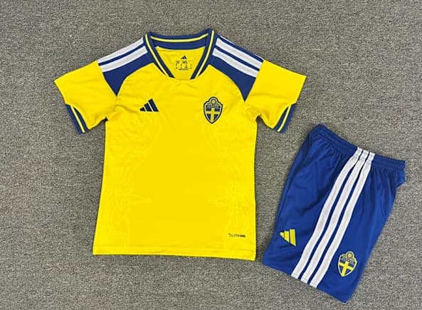 2026 VM Sverige Børnefodboldtrøje nr. 9 Isak 20 NO.9 ISAK