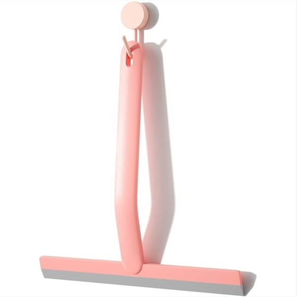 Silikon Duschskraber, Duschskraber til Rengøring af Glas, Spejl, Vinduer, Bilruder, Køkken, Kontor, Fliser, 25 cm Rosa