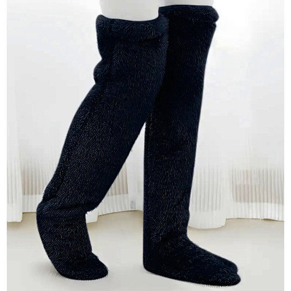 Snuggs Strikkede Knæstrømper med Snuggle Paws Mønster black size