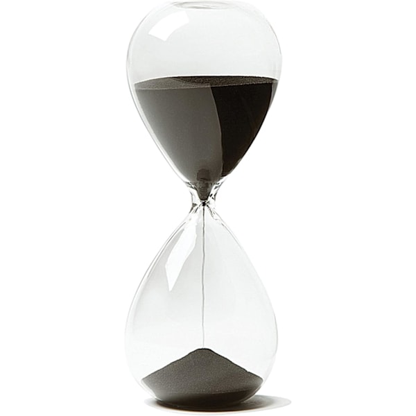 Hourglass, Hand-Blown Sand Timer Set for Time Management 15 Minutes Durable Glass Construction