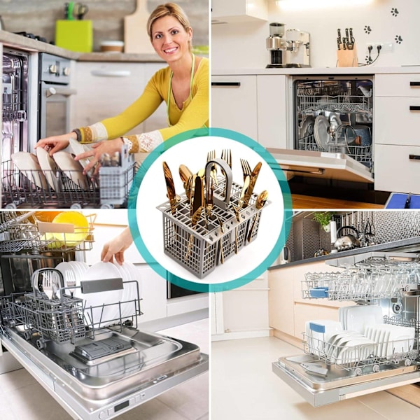 Diskmaskinsbestickkorg, Universal diskmaskinsbestickkorg, för Hotpoint 99673-8729, C00257140, C0038660, Indesit, Whirlpool-WELLNGS