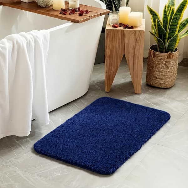 Extra Absorberande Chenille Badrumsmatta – Mjuk, Halkfri, Lyxig Komfort för Badkar & Dusch