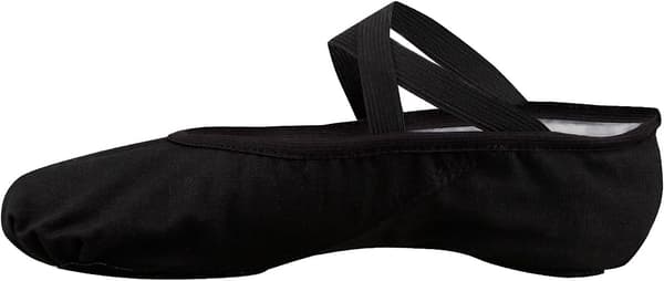 Ballet Dansesko Split Sål Flade Gymnastik Dansesko Sort Black 8 UK