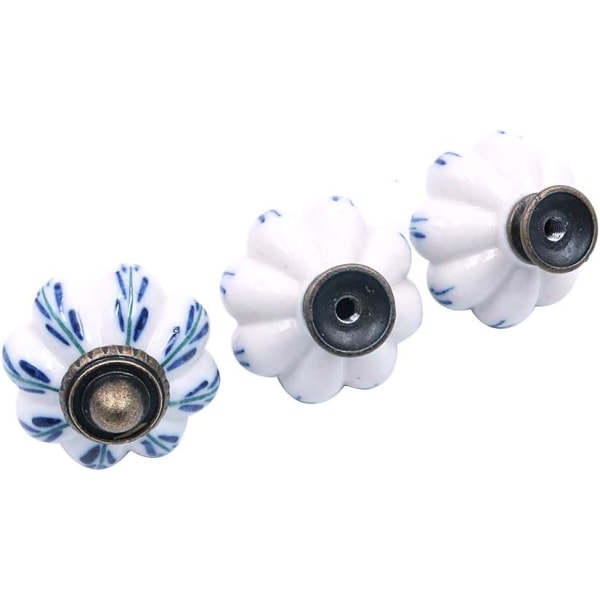 10 kpl keramiikkainventa, vintage-tyyli, shabby chic -tyyli, kuninkaallinen sininen