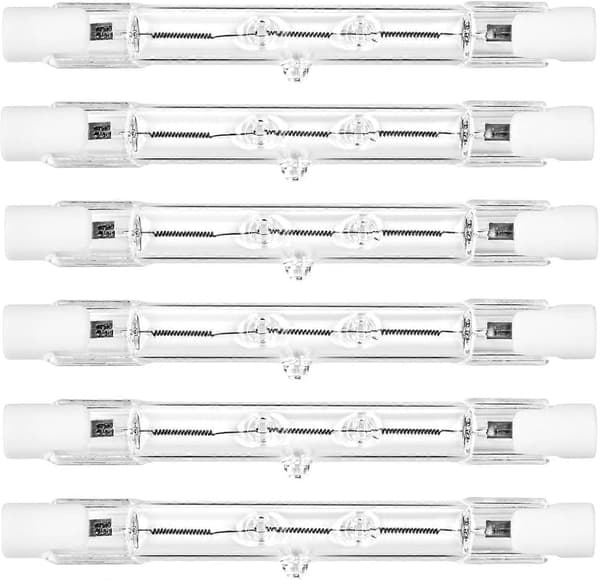 6-pack R7s Halogenlampor 118mm 230W Dimbar 230V 4650lm 2800K Varmvit[ZHE] 78mm