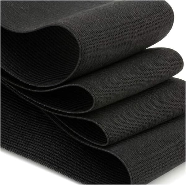 5 m sort elastikbånd - 4 cm elastisk bånd
