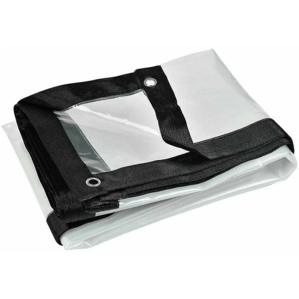 Transparent presenning 2x2 meter, extra stark presenning, transparent för gr...