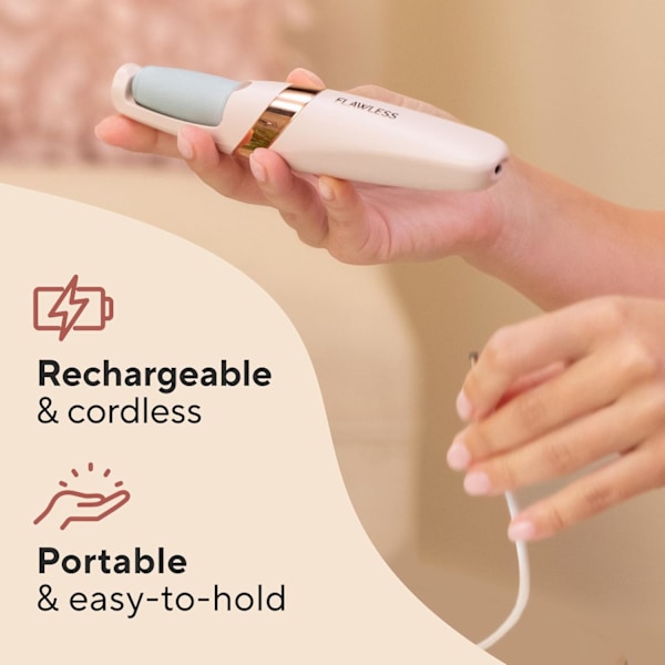 Fejlfri Pedi Elektronisk Fodfil for Glat Hud - Ny Version [ZHE]