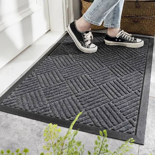 Dörrmatta för inom- och utomhusbruk, 43,5 x 75 cm, Halkfri entrématta, Inom...
