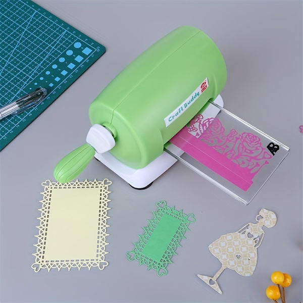 Craft Buddy Manuel Stanse- og Prægemaskine til Scrapbooking White