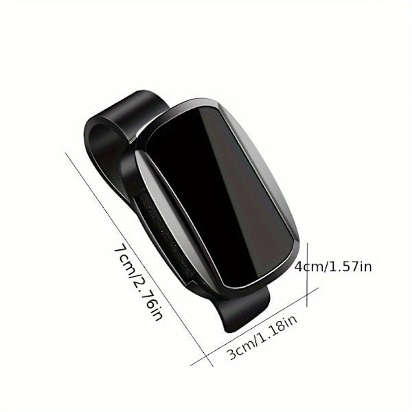 Bilbrilleholderclips - Universal Oval ABS-montering til solbriller og briller 【Vit】
