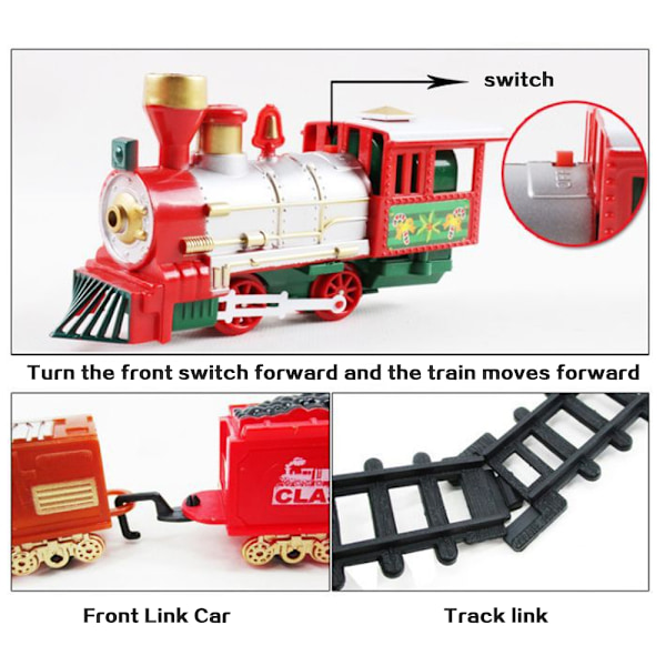 Jernbanespor til juletræstog - Elektronisk legetøjsgave til børn