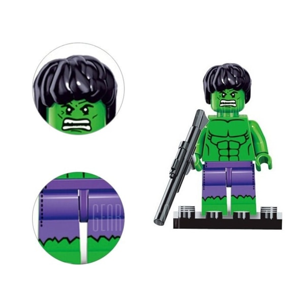 8 stk Marvel Avengers superhelte figur mini-figurer gave til børn