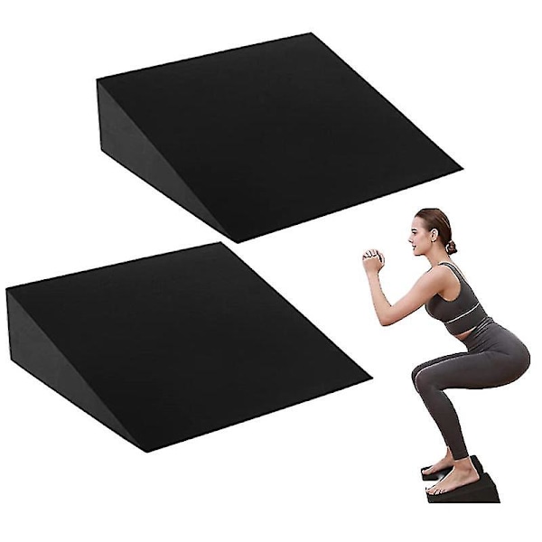 Yogablock Vaahtosumu Squat Wedge Block Vasikka Venytys Kaltevuuslauta Jalkavenytys Kiilapalikka Koti Yoga Fitness Varusteet Tarvikkeet 15x6x5cm Aikuinen Unisex