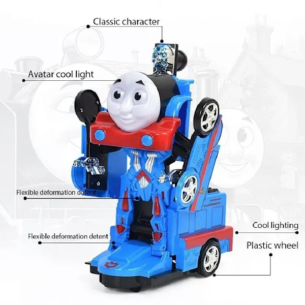 Thomas & Friends Anime Elektriskt Deformerbart Tåg Thomas Spårset Leksak Robot