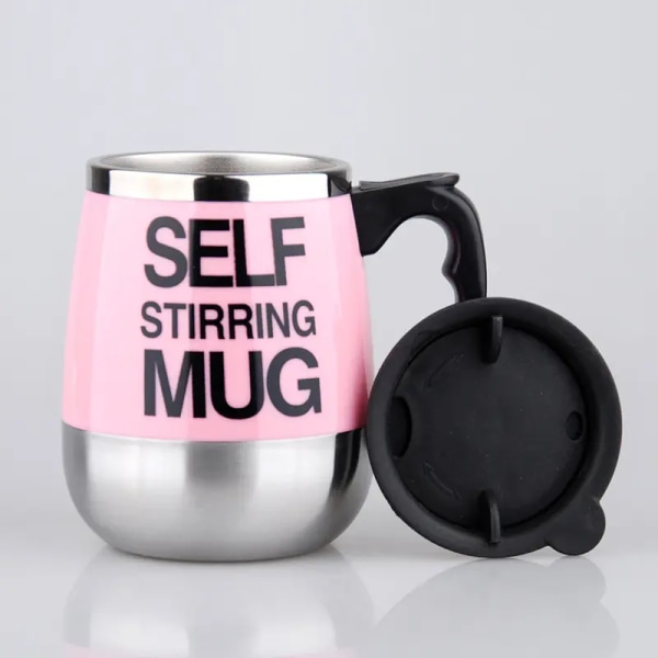Selvrørende krus, automatisk selvmiksende kop i rustfrit stål til kaffe/mælk O...