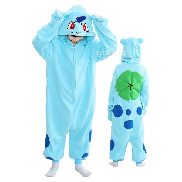 Anime Drak Onesies Pojkar Flickor Halloween Kostym Festival Party Cosplay Dräkt Barn Pyjamas Charizard Kigurumis Outfit 6T (passar 105-114cm) 6T(fit 105-114cm) BB