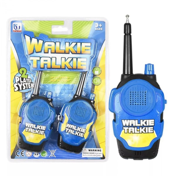 Walkie-talkie for barn, 2-pakning, blå