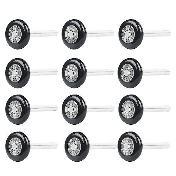 12 stk 2 tommer garageport Rulle Nylon garageport Hjul til garage spor udskiftning med forseglede 6