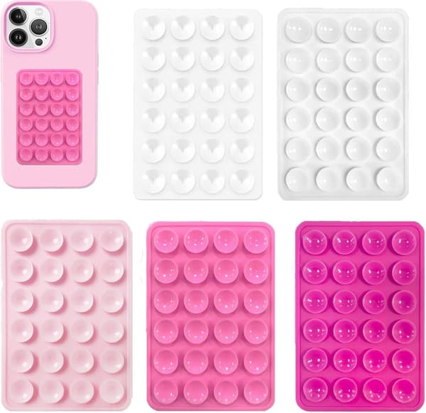 5-pack silikonsugkoppsfästen för telefon - Halkfri vägghållare[ZHE]