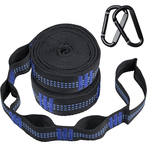 Hängmatteband – Campingband, 6 meter total längd, 30+2 öglor, 900 kg ...