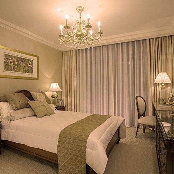 LED-lampa E14, varmvit 3000K, C37 6W (motsvarande 60W halogenlampor), bea...