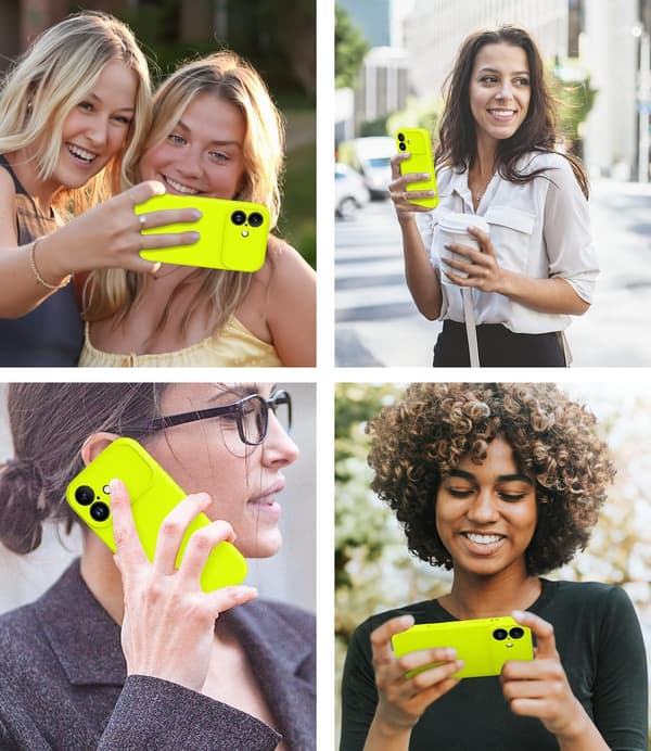 Støtsikkert MagSafe-kompatibelt deksel for iPhone 17 Pro Max - Neongul [ZHE] iPhone 17 Pro Max jaune fluo