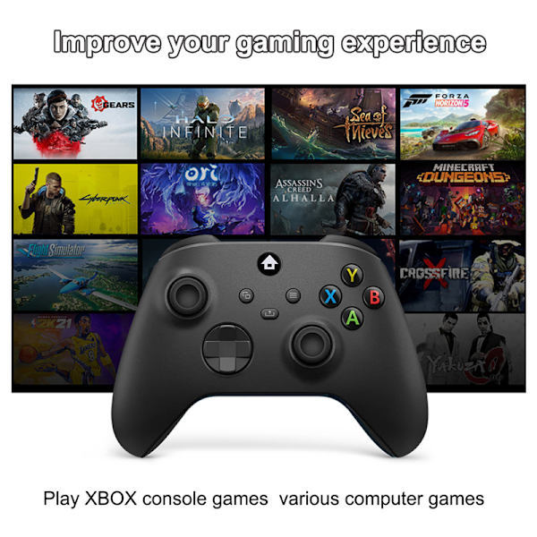 Trådløs controlleradapter til Xbox One & Series X/S - Sort[ZHE] black