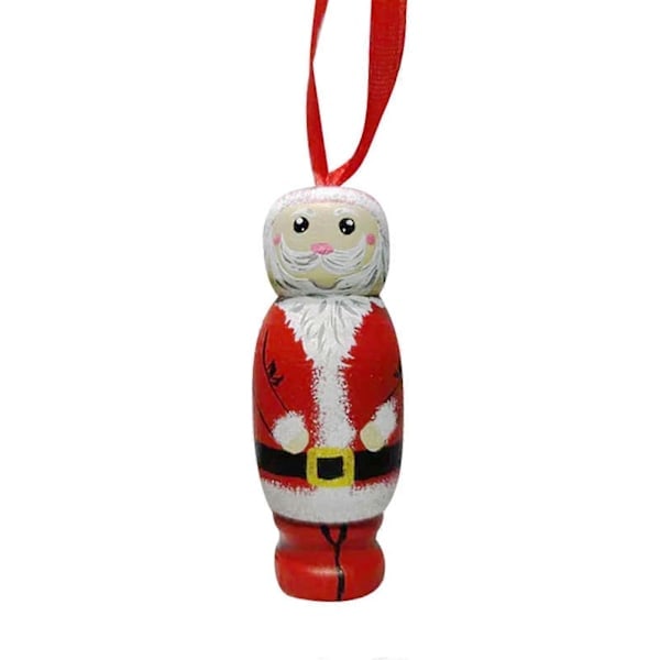 Sjove Julemandsophæng, Juletræspynt, Julekugler, Træjulemand, Perso...