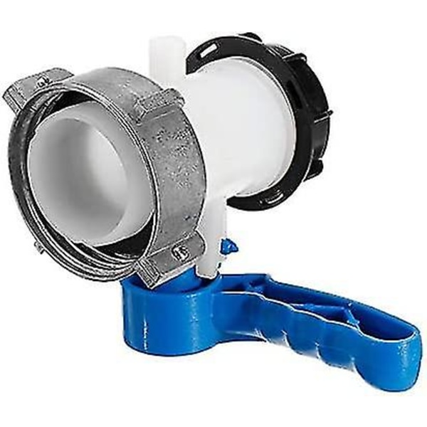IBC Tank Butterfly Ventil, DN50 Flänsadapter (75mm, Aluminium) [DPD]