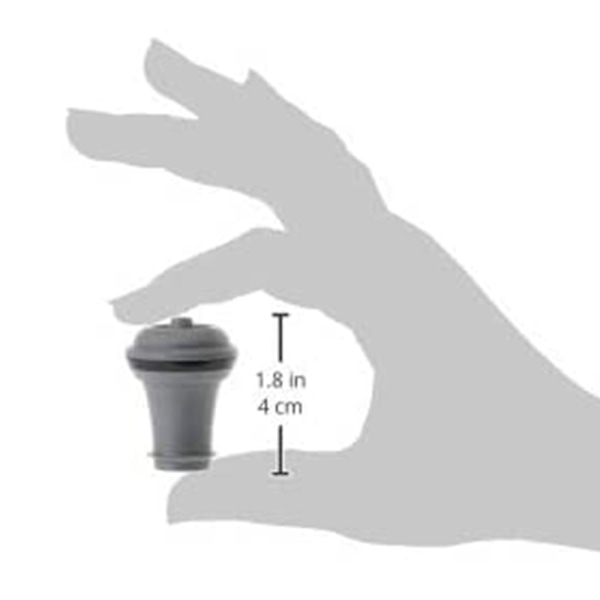Vacu Vin Wine Saver Vakuumitulppa - 6 kpl setti, Monivärinen, for
