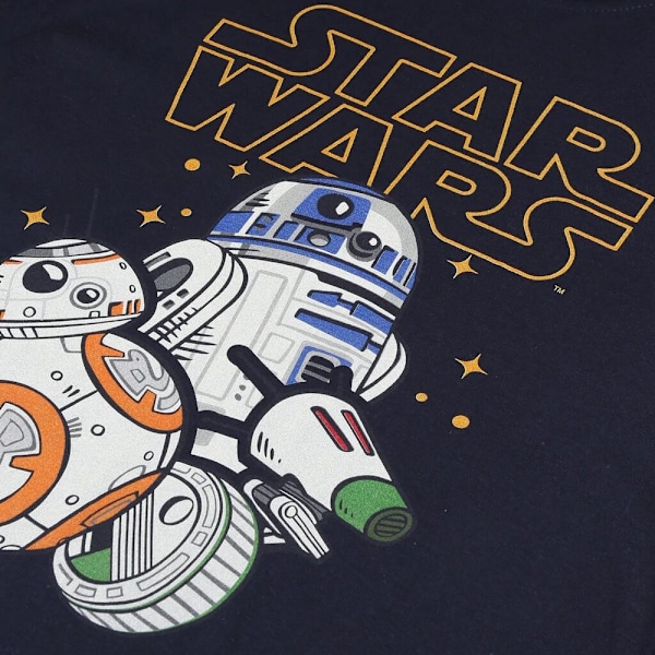 Star Wars Pojkar Droids T-shirt 5-6 år Marinblå Navy 5-6 Years