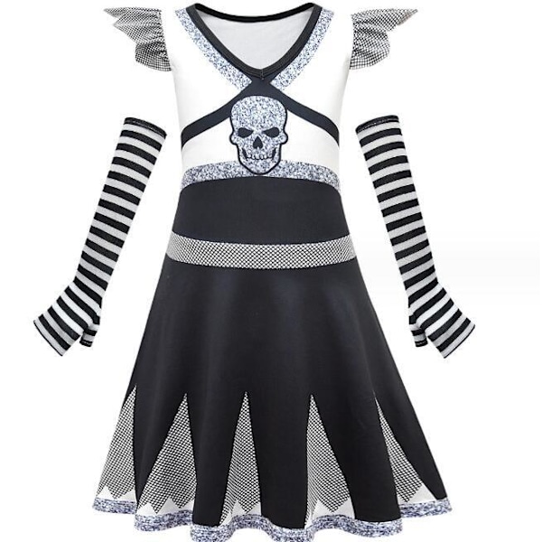 Halloween Cheerleading-uniformer til børn med gratis ærmeovertræk 120CM