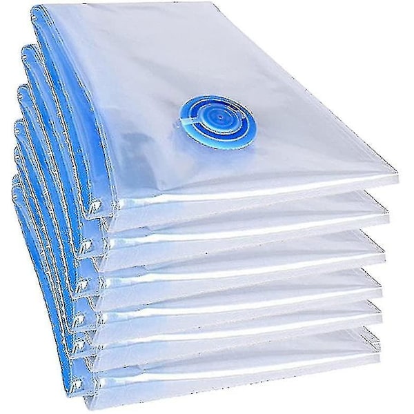 6 st XXL vakuumpåsar, filtar, set, klädpåsar 100x70cm