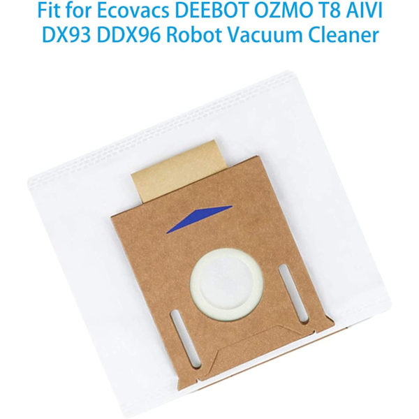 6 kpl pölynimupusseja tarvikepaket Ecovacs DEEBOT OZMO T8, T8 AIVI, T8+, T8 AIVI+, T8MAX, N8+, N8 Pro+, T9+, DX93 DDX96 robotti-imurille