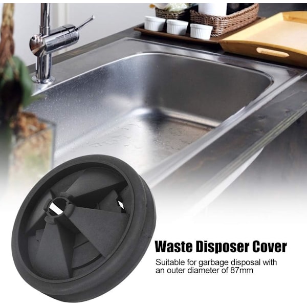 2 stk silikone affaldskværn splatterguard, passer til InSinkErator 87 mm ydre diameter, affaldsbortskaffelsespakke, udskiftning