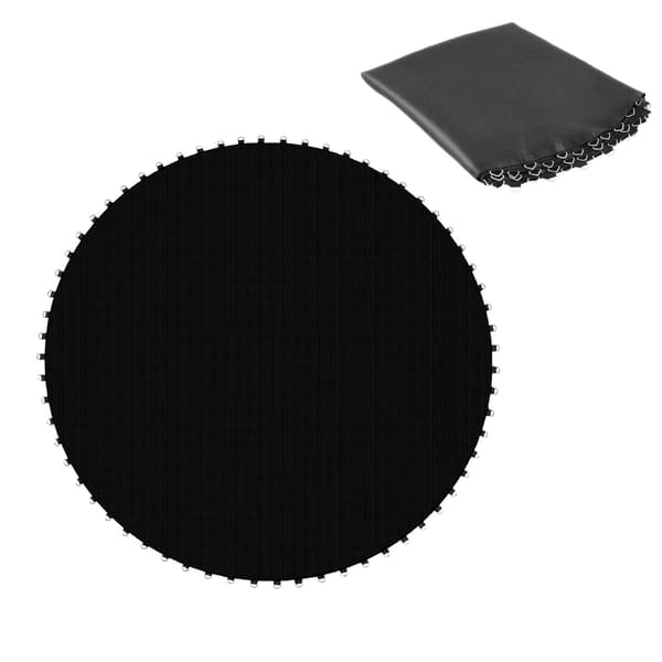Trampolinmåtte, 366 cm ramme, sort, slidstærkt PP 4000