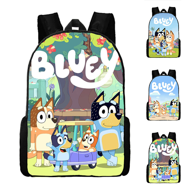 Bluey Ryggsäck Grund- och Gymnasieskola Väska Barn Student Axelväskor #2