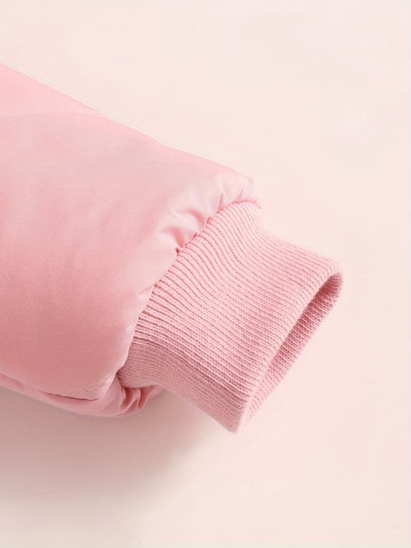Fortykket heldragt til baby til efterår/vinter udendørsbrug med lynlås 3-6M Pink Red