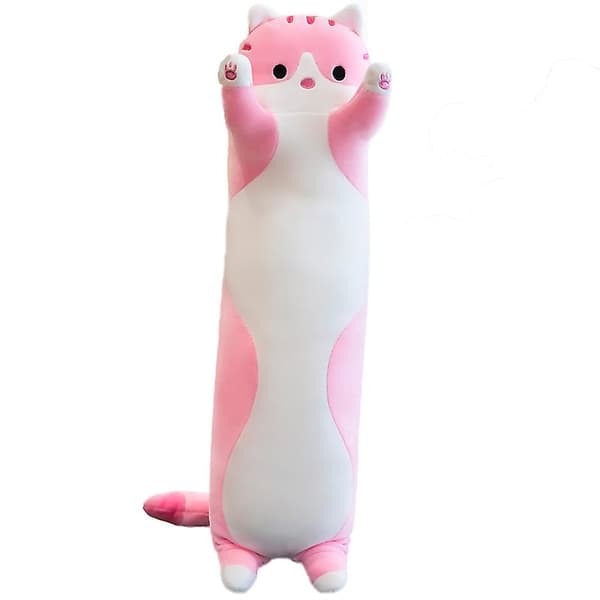 Søde Pude Kat Plys Legetøj Kram Søde Udstoppede Legetøj Kat Pude til Børn Gave 50/70cm Pink[ch] Pink 50cm