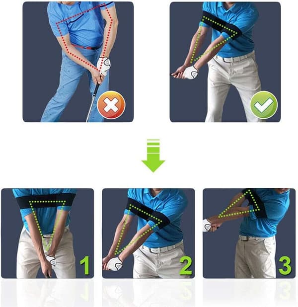 Golfsvingtrener for armstyrke og avstandskontroll [ZHE]